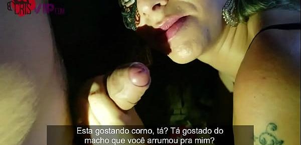  Cristina Almeida no Gloryhole 5 filme 2, o corno do marido filma enquanto é humilhado por ela, o fã Fábio entra na cabine, mete na bucetinha e no cuzinho, e depois faz ela engolir todo o leitinho.